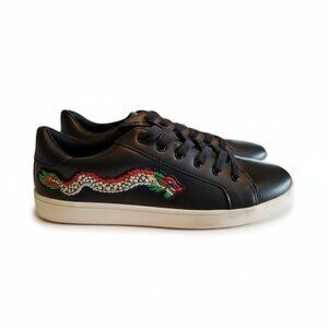 SM New York Women's Emma Dragon Sneaker - Black Size 9
